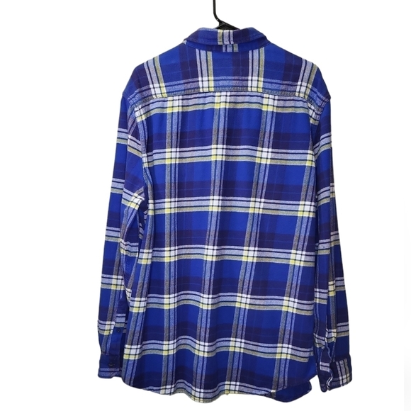 Heritage American Eagle XXL_TTG Shacket Flannel Shirt blue/white/yellow - Picture 13 of 16